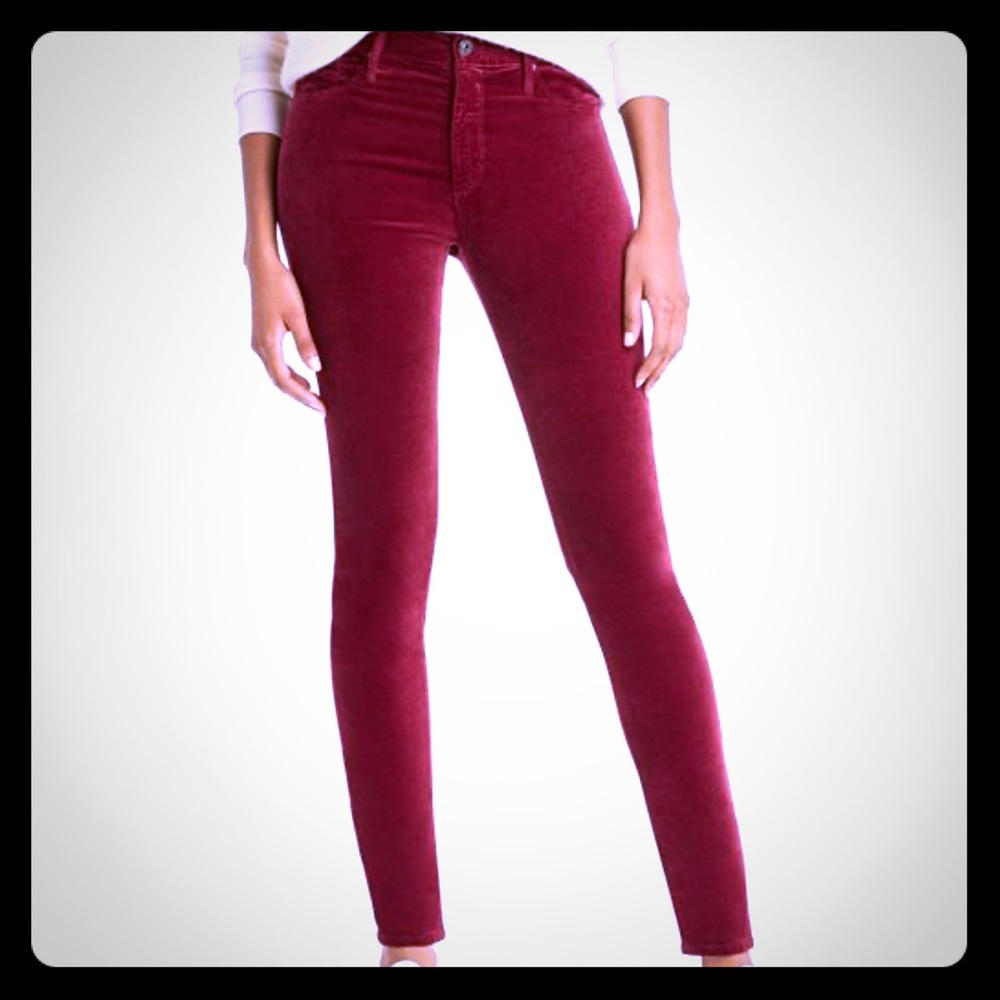 AG velvet stretch legging jean